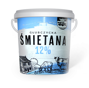 Śmietana głubczycka 12% 5 kg / 11 kg