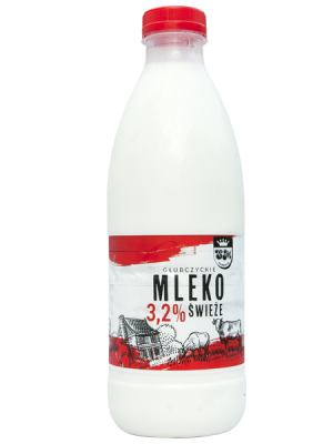 Mleko Głubczyckie 3,2% 1L - butelka PET